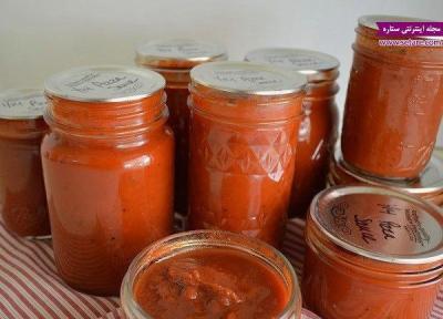 طرز تهیه سس مخصوص پیتزا و طریقه کنسرو کردن آن طرز تهیه سس مخصوص پیتزا و طریقه کنسرو کردن آن